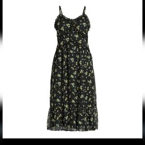 NoBo Floral Ruffle Midi Dress (XS)